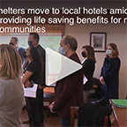 Homeless shelters move to local hotels amid pandemic, providing life saving benefits for most vulnerable communities
